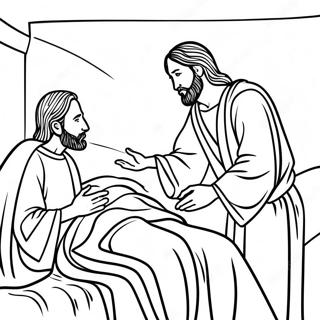 Jesus Healing The Sick Coloring Page 114223-50096