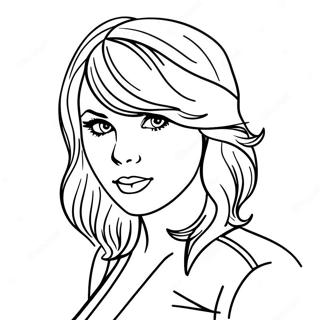 Taylor Swift Red Coloring Page 114296-50137