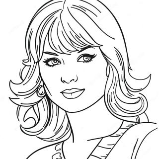 Taylor Swift Red Coloring Page 114296-50139