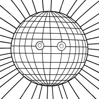 Disco Ball Coloring Pages