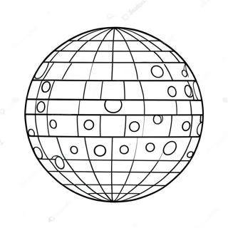 Retro Disco Ball Coloring Page 114325-50170