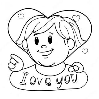 I Love You Dad Coloring Pages