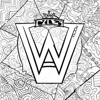 Wwe Logo Coloring Page 114451 50265