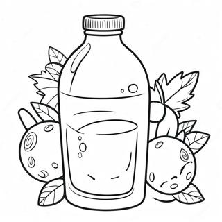 Sparkling Fruit Juice Coloring Page 114476-50281