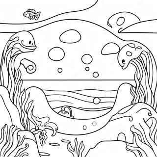 Realistic Ocean Scene Coloring Page 114501-50297