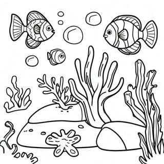 Vibrant Coral Reef Coloring Page 114502-50301