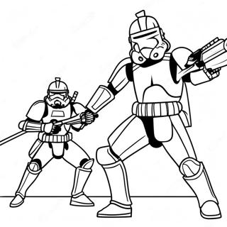 Epic Arc Trooper Battle Coloring Page 114528-50321