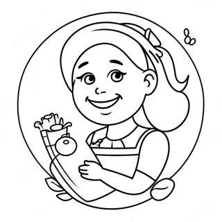 Cute Happy Mothers Day Nana Coloring Page 114554-50344