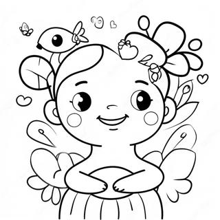 Colorful Happy Mothers Day Nana Coloring Page 114555-50347