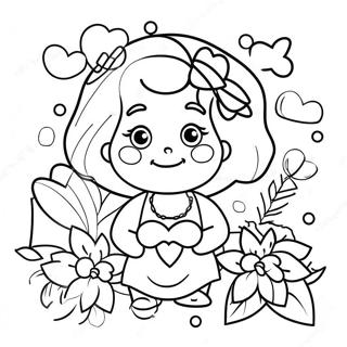 Colorful Happy Mothers Day Nana Coloring Page 114555-50348