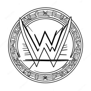 Dynamic Wwe Logo Coloring Page 114607-50385