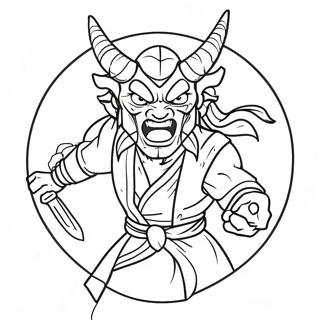 Akaza Coloring Pages