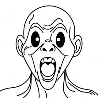 Scary Scream Character Coloring Page 114710-50461