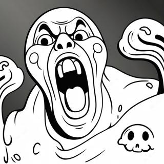 Scary Scream Character Coloring Page 114710-50462