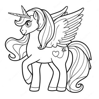 Celestia My Little Pony Coloring Page 114734-50480