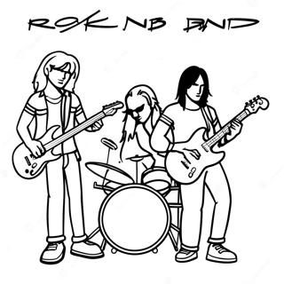 Rock Band Coloring Pages