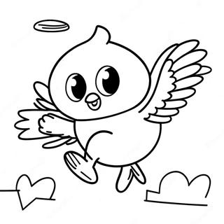 Cappy Flying Through The Sky Coloring Page 114865-50582