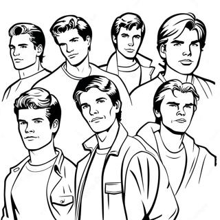 The Outsiders Characters Coloring Page 114891-50601