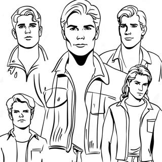 The Outsiders Characters Coloring Page 114891-50602