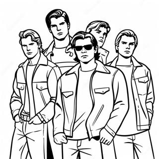 The Outsiders Characters Coloring Page 114891-50604