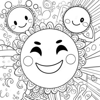 Happy Face Numbers Coloring Page 114920-50636