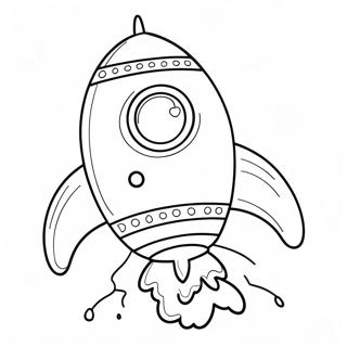 Colorful Rocket Ship Launching Coloring Page 114942-50641