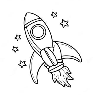 Colorful Rocket Ship Launching Coloring Page 114942-50642