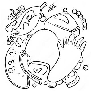 Traditional Yom Kippur Symbols Coloring Page 115020-50701