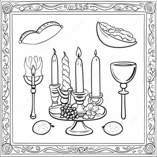 Traditional Yom Kippur Symbols Coloring Page 115020 50704