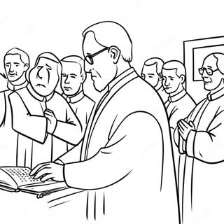 Yom Kippur Prayer Service Coloring Page 115021 50705