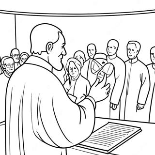 Yom Kippur Prayer Service Coloring Page 115021 50706