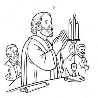 Yom Kippur Prayer Service Coloring Page 115021 50707
