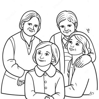 Yom Kippur Family Gathering Coloring Page 115023 50713