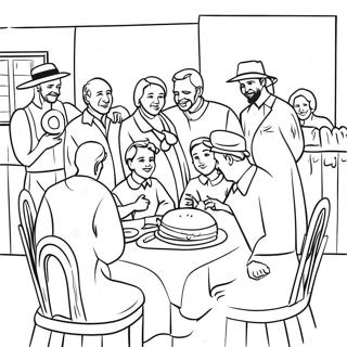 Yom Kippur Family Gathering Coloring Page 115023 50714