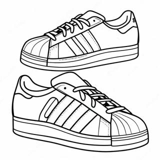 Adidas Superstar Sneakers Coloring Page 115045-50723
