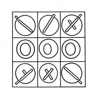 Tic Tac Toe Coloring Pages