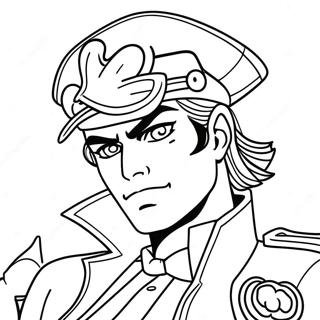 Jotaro Kujo In Action Coloring Page 115174-50823