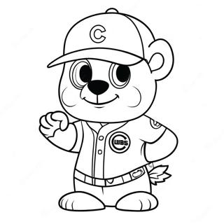 Cute Chicago Cubs Mascot Coloring Page 115226-50861