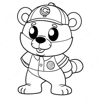 Cute Chicago Cubs Mascot Coloring Page 115226-50862