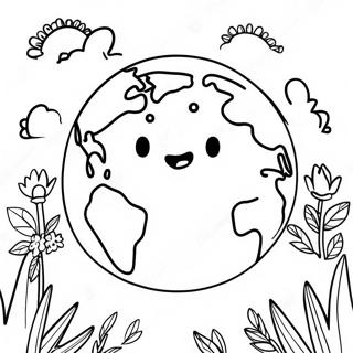 Happy Earth Day Coloring Page 115432-51017