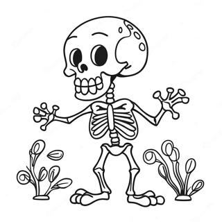 Funny Dry Bones Character Coloring Page 115510-51083
