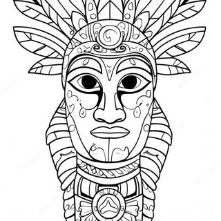 Totem Pole Coloring Page 115535-51098