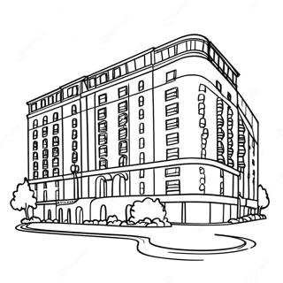 Hotel Coloring Pages