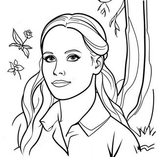 Elena Gilbert In Mystic Falls Coloring Page 115715-51241