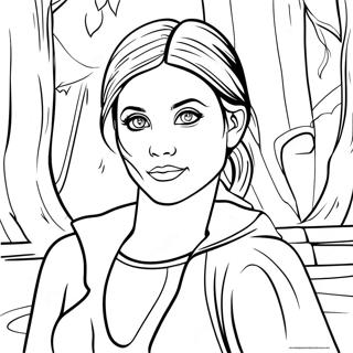 Elena Gilbert In Mystic Falls Coloring Page 115715-51243