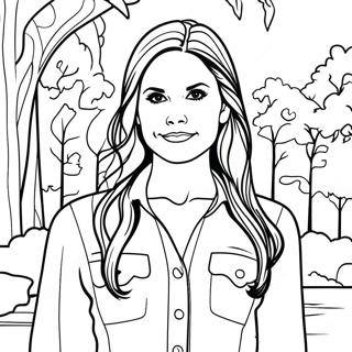 Elena Gilbert In Mystic Falls Coloring Page 115715-51244