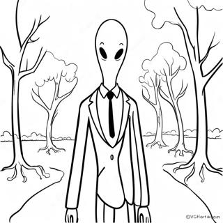 Slenderman Coloring Page 115766-51278