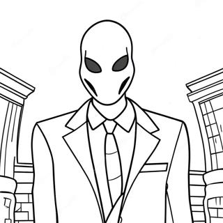 Slenderman Coloring Page 115766-51280