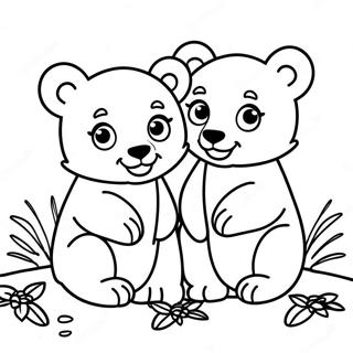 Adorable Baby Cubs Coloring Page 115794-51305