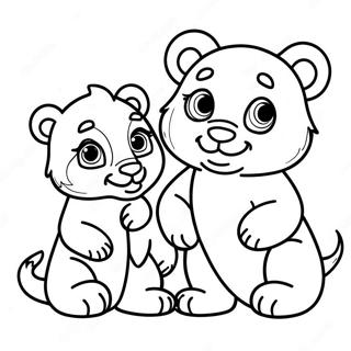 Adorable Baby Cubs Coloring Page 115794-51306